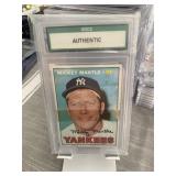 1967 Topps Mickey Mantle Graded Authentic