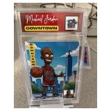 Michael Jordan SIMPSONS DOWNTOWN Slabbed Card