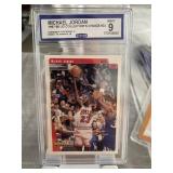 1997-98 UD CC #23 Michael Jordan Card Graded 9