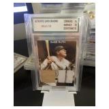 BABE RUTH BAT & JERSEY SWATCH Patch Card Graded 10