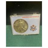 1988 American Eagle Silver Dollar Coin In Case