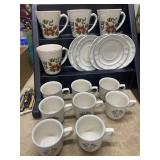 Mugs, Cups & Saucers Lot-Cordella Longaberger
