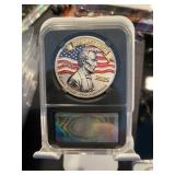 The Last Cent RIP Penny Silver Coin Black Slab