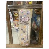 Pepsi-Cola Metal Thermometer Sign