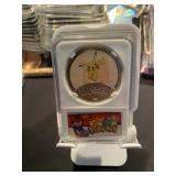 Pokemon PIKACHU Gold Slabbed Coin