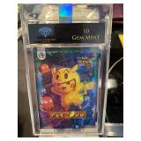 Pokemon Pikachu Pac-Man Cracked Ice Graded 10