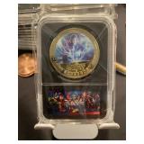 THOR Avengers Gold Coin Black Slab