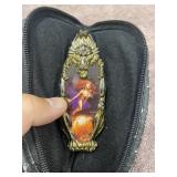 GOLD Serpent Fantasy Female Web Knife w/Case