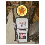 TEXACO Light up Gas Pump Metal Sign! Mint!