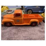 International Truck Toy-Orange Pickup Truck- RARE!