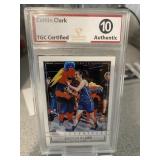 Caitlin Clark with Mascot Card #92 Graded 10