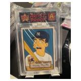 Mickey Mantle Simpsons 1962 Topps Graded A Card