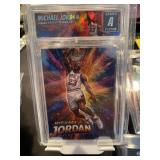 Michael Jordan Color Blast Dunking Card Graded A