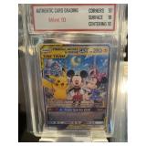 Pokemon Pikachu Mickey & Minnie Card Graded 10