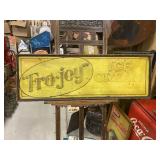 Fro-Joy Ice Cream Vintage Metal Sign Wood Framed