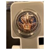 Jesus God Is love Faith Over Fear Silver Coin