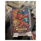 MIckey Mantle Stained Glass 1 GR Silver Bar Card