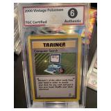 Pokemon Vintage 2000 Trainer Card Graded 6-Computr