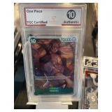 One Piece Ultra Rare Shanks Card Graded 10