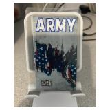 ARMY Patriotic Stars Stripes Card w/ 1 GR Silver