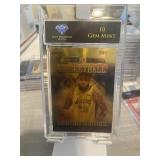 Lebron James Gold Foil Card Graded Gem Mint 10