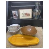 Misc House Lot-Corn Cob Plates, Don Ensor Print Ca