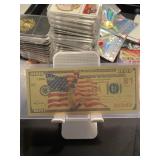 Kobe Bryant Gold USA Flag $100 Bill