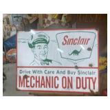 Sinclair Gas Station Mechanic Sign-GAS OIL