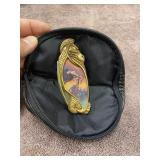 Gold Snake Fantasy Female Heavy Knife w/Case