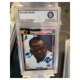 1992 Emmitt Smith Starting Lineup Card Graded 8