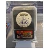 Pokemon MEWTWO Slabbed Silver Coin