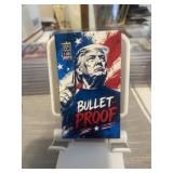 Donald Trump Bulletproof 1 Grain Silver Bar Card