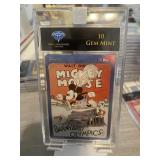 Mickey Mouse Barnyard Olympics Card Graded Gem 10