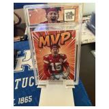 Patrick Mahomes MVP Burst Slabbed Card