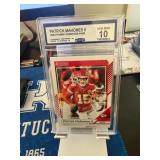Patrick Mahomes 2024 Donruss Card Graded 10