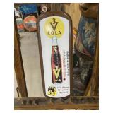 V3 Cola Thermometer Sign-SODA GAS OIL