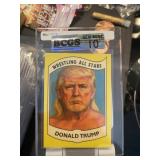 Donald Trump Wrestling All-Star Card Graded 10