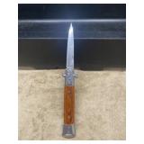 Wood Grain Switcblade Knife
