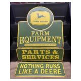John Deere Metal 3 Signs Hanging Metal Sign