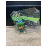 TMNT Turtles Rubber Keychain MIP Sealed