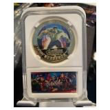 HULK Avengers Gold Coin White Slab