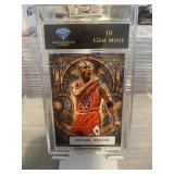 Michael Jordan Stained Glass Graded Gem Mint 10
