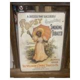 TOPSY Smoking Tobacco Metal Sign