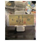 Mickey Mantle Gold Foil $100 Bill
