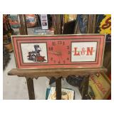 L&N Railroad TRAIN Vintage Working Clock