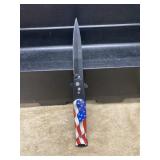 US Flag Switchblade Pocket Knife