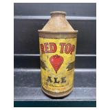 Red Top Ale Beer Vintage Cone Top Can