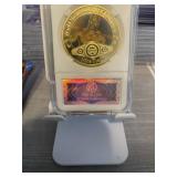 Mike Tyson Iron Mike Slabbed Gold Coin