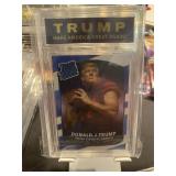 Donald Trump Football Rated Rookie Slabbed Card