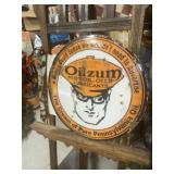 OILZUM Porcelain Flange Sign GAS OIL